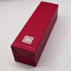 Ekologiczne pudełko na butelkę wina Składana czerwona luksusowa tektura