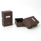 Pokrywka i podstawa Dwuczęściowe luksusowe pudełka na prezenty Brązowy papier z nadrukiem UV z perfumami