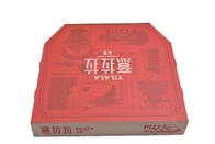 Niestandardowe pudełko z czerwonej tektury falistej do pakowania pizzy Sztywny materiał papierowy