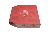 Niestandardowe pudełko z czerwonej tektury falistej do pakowania pizzy Sztywny materiał papierowy