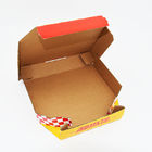 Pudełko na pizzę E Flet Pudełko na pizzę z tektury falistej Cmyk Niestandardowe nadruki Dopasowane pudełko na oszukańcze opakowanie