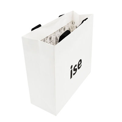kupować Crepack Two Sides Eco Friendly 200gram C2S Luksusowa papierowa torba na zakupy z uchwytem z jedwabnej wstążki online manufacture