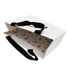 Crepack Two Sides Eco Friendly 200gram C2S Luksusowa papierowa torba na zakupy z uchwytem z jedwabnej wstążki