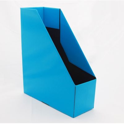 kupować Tektura falista Collapsibile EN71 Flat 340mm Organizer do przechowywania plików na biurko Niebieski błyszczący laminat online manufacture