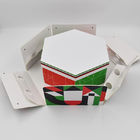Dwuwarstwowe luksusowe sztywne sześciokątne kartonowe pudełko do pakowania herbaty z czekoladą