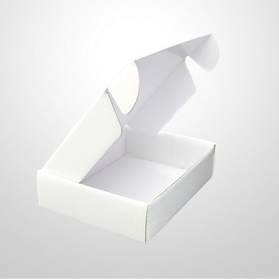 kupować Zwykły biały Mailer Opakowania z tektury falistej Składane szybkie wysyłanie na buty Prezenty Szalik online manufacture