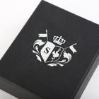 Greyboard Sztywne papierowe pamiątkowe pudełka na prezenty Matowa czarna wkładka EVA 30mm