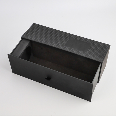 kupować Pudełko kartonowe z wysuwaną szufladą Pudełko kartonowe ISO Black Luxury Wine Spirit online manufacture