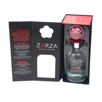 Custom Logo Printed Luxury Black Red Magnetic Folding Cardboard Wine Gift Box