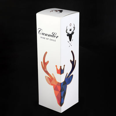 250g Pudełko na butelkę wina Składane Artpaper Pojedyncze pudełko na szampana Whisky Alkohol